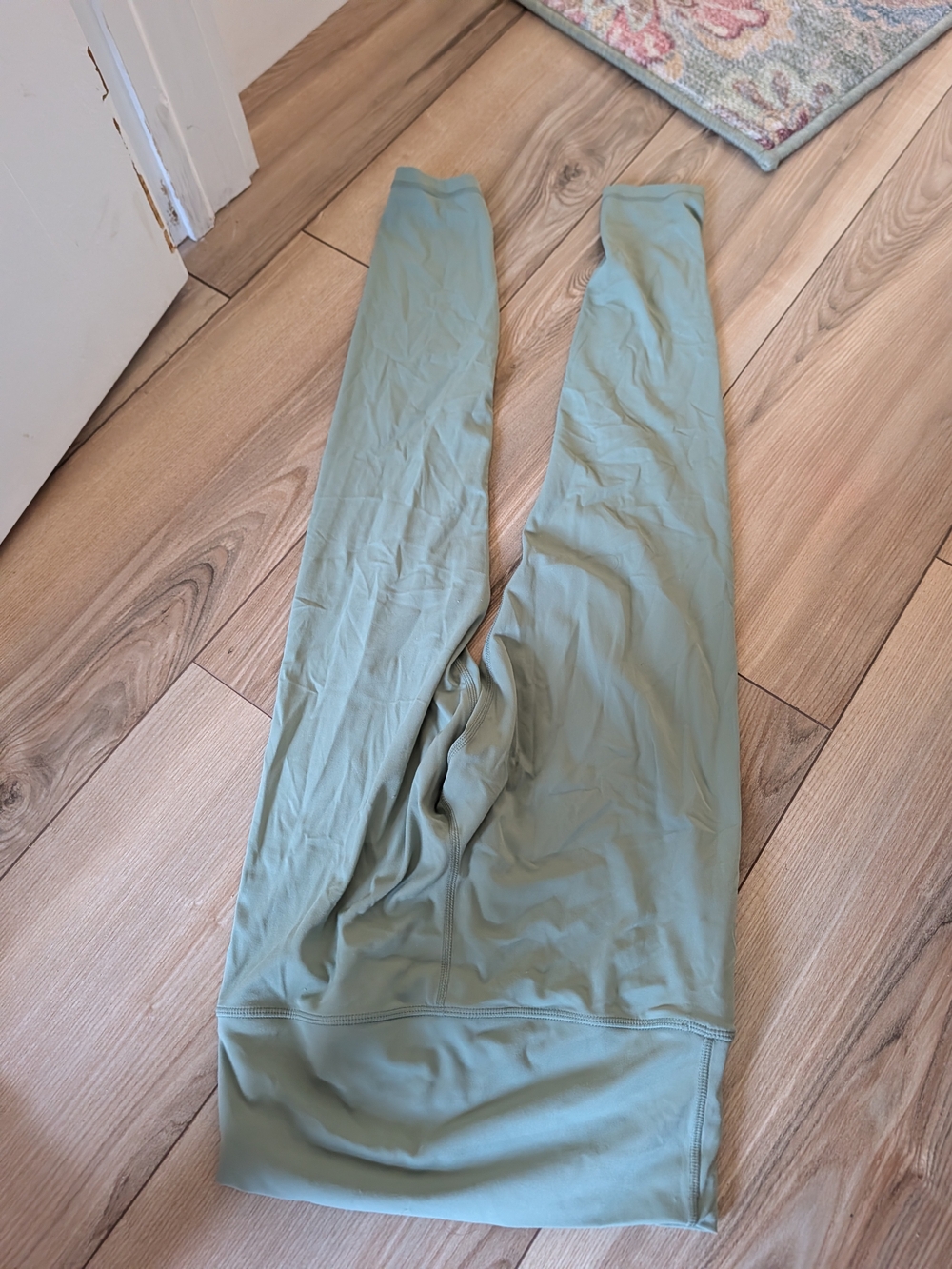 Quince Sage Green High-Waist Leggings